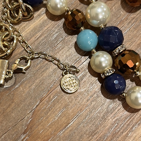 Bill Blass Double Strand Blue Beaded / Pearl Necklace - Picture 11 of 11